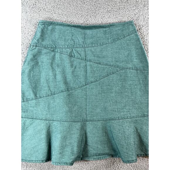 Royal Robbins Corduroy Skirt Women’s 10 Zip Travel Outdoor Hiking Teal Green - Picture 3 of 10